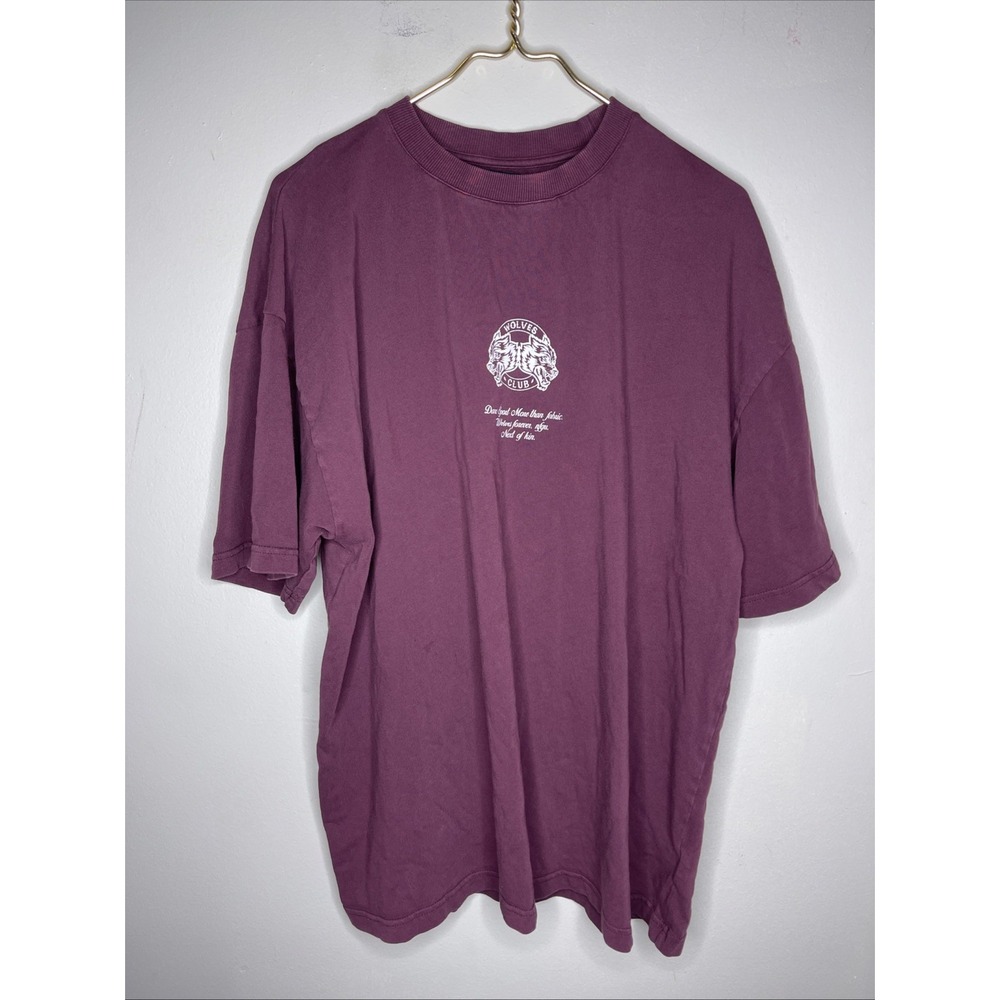 Darc Sport Wolves Club Purple Short Sleeve Cotton T-shirt Large L 863/1000